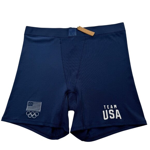 SKIMS Soft Lounge Boxer Team USA Navy 2X - Picture 1 of 12